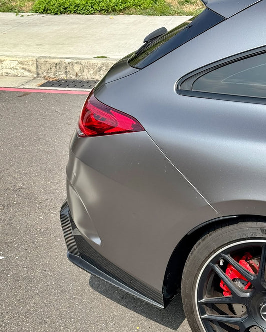 Mercedes Benz CLA-Class CLA45 CLA45S CLA250 (with sport-package bumper, does not fit base model) C118 2020-ON with Aftermarket Parts - Rear Diffuser Pre-preg Carbon Fiber from TAKD Carbon