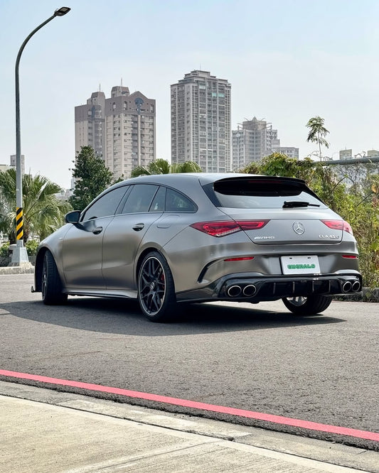 Mercedes Benz CLA-Class CLA45 CLA45S CLA250 (with sport-package bumper, does not fit base model) C118 2020-ON with Aftermarket Parts - Rear Diffuser Pre-preg Carbon Fiber from TAKD Carbon