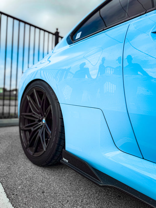 BMW M2 / M2C G87 2023-ON with Aftermarket Parts - Side Skirts Pre-preg Carbon Fiber from Karbel Carbon