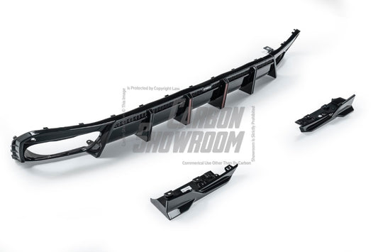 Upgrade Your BMW X5 G05 M50i X/S Drive 40i (with M-Package) (Fits Both Pre-LCI & LCI)2019-ON with VTEN's Aftermarket Parts - Rear Diffuser & Canards PP. A complete transformation of style and performance.