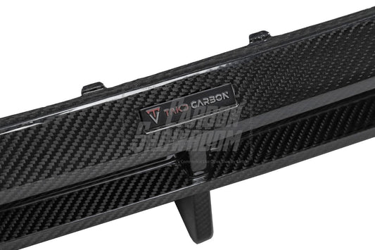 BMW 8 Series 840i (With M-Package Bumper) M850i G16 2018 2019 2020 2021 2022 2023 2024 with Aftermarket Parts - V3 Style Rear Diffuser Pre-preg Carbon Fiber from TAKD Carbon