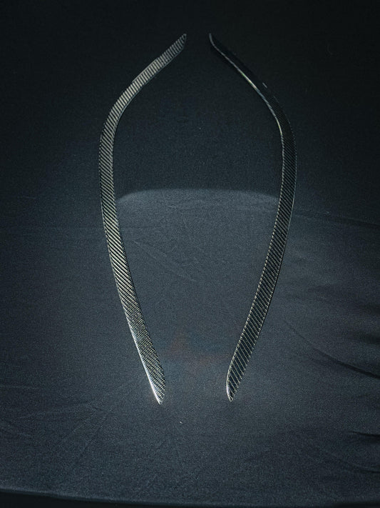 Tesla Model 3 Highland Long Range RWD 2024-ON with Aftermarket Parts - Front Intake Vents Trim Carbon Fiber from CMST Tuning