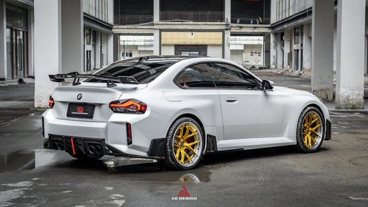 BMW M2 & M2C G87 2023 2024 with Aftermarket Parts - ART Style Side Skirts Carbon Fiber from ArmorExtend