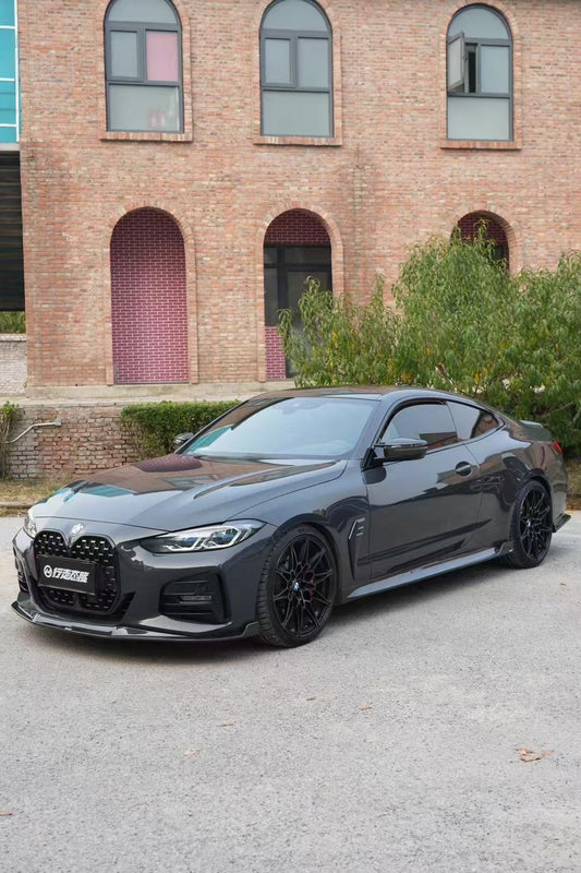 BMW 4 series 430i (with M-package bumper, does not fit base model) M440i G22 G23 2020-ON with Aftermarket Parts - Side Skirts Pre-preg Carbon Fiber from Karbel Carbon