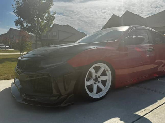 Robot Craftsman Front Bumper & Lip for Honda Civic 10th Gen FC1/2/3/4/5/6 FK7 Carbon Fiber/FRP