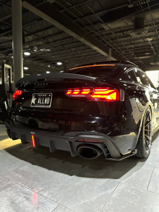 Karbel Dry Carbon Fiber Rear Spoiler Ver.1 For Audi Audi RS5 & S5 A5 S-Line & A5 B9 B9.5 2017-Early 2025 4 Door Sedan