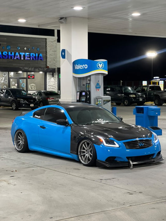 EPR Carbon Fiber EPA ATTK type front vented fender (with upper vent) for Infiniti G37 Coupe - Performance SpeedShop