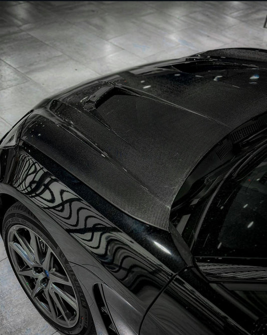 Toyota GR86 ZN8 2022 2023 2024 & Subaru BRZ ZD8 2022 2023 2024 with Aftermarket Parts - "SHINING" Hood Bonnet Carbon Fiber / FRP from Robot Craftsman