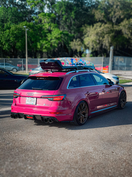 Audi A4 allroad B9 2017 2018 2019 with Aftermarket Parts - Rear Diffuser Pre-preg Carbon Fiber from Karbel Carbon