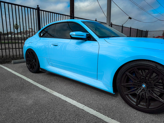 BMW M2 / M2C G87 2023-ON with Aftermarket Parts - Side Skirts Pre-preg Carbon Fiber from Karbel Carbon