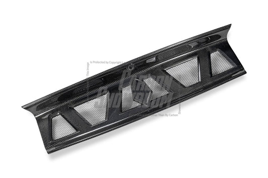 Ford Mustang Ecoboost V6 GT March1 Bullitt S550.1 S550.2 2015 2016 2017 2018 2019 2020 2021 2022 2023 with Aftermarket Parts - "DAWN & DUSK" Trunk Deck Lid Back Cover with Wooden Boat Badge Carbon Fiber / FRP from Robot Craftsman