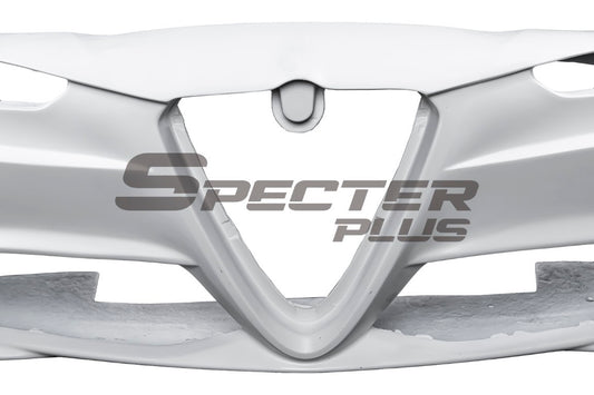 Alfa Romeo Giulia Quadrifoglio Sport Veloce Ti Sprint RWD AWD Lusso Base 2017-ON with Aftermarket Parts - Front Bumper & Lip Carbon Fiber/FRP from SPECTER PLUS