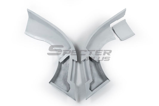 Nissan 350Z Nismo Performance Anniversary Grand Touring Base Fairlady Z Z33 2003 2004 2005 2006 2007 2008 2009 with Aftermarket Parts - Widebody Rear Quarter Panel Flares FRP / Carbon Fiber from SPECTER PLUS