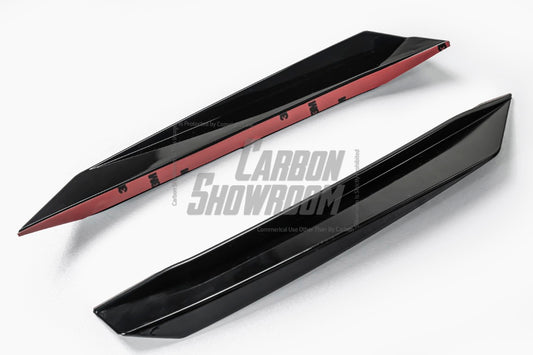 BMW 3 Series 330i (with M-package bumper, does not fit base model) M340i G20 G21 LCI 2023-ON with Aftermarket Parts - Front Canards ABS from VTEN