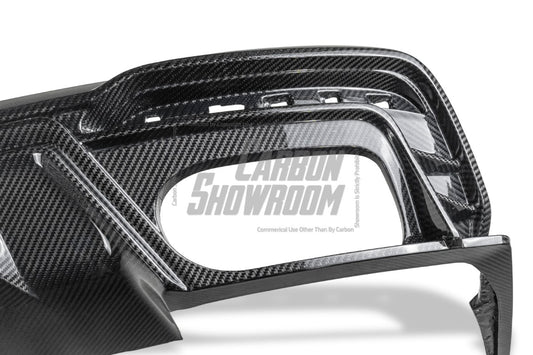 Audi S4 / A4 (With S-line Bumper) B9.5 2020-ON with Aftermarket Parts - With & Without Light Rear Diffuser Pre-preg Carbon Fiber from BCTXE Tuning