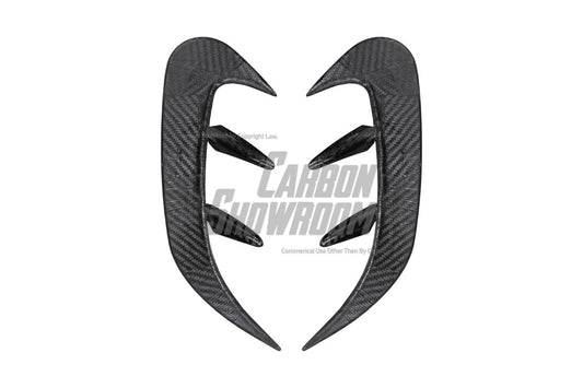 TAKD Carbon Rear Bumper Canards for Mercedes Benz A-Class A45 A35 A220 W177 Carbon Fiber