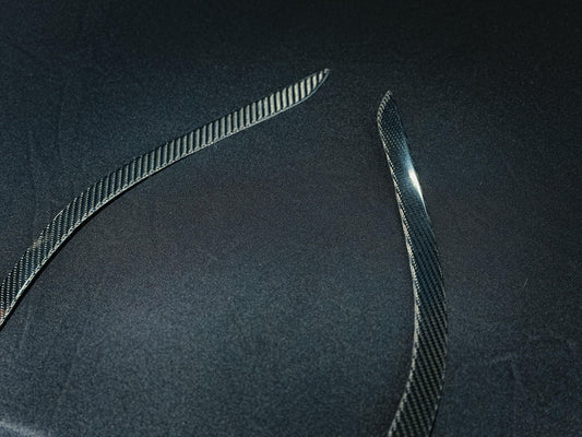 Tesla Model 3 Highland Long Range RWD 2024-ON with Aftermarket Parts - Front Intake Vents Trim Carbon Fiber from CMST Tuning