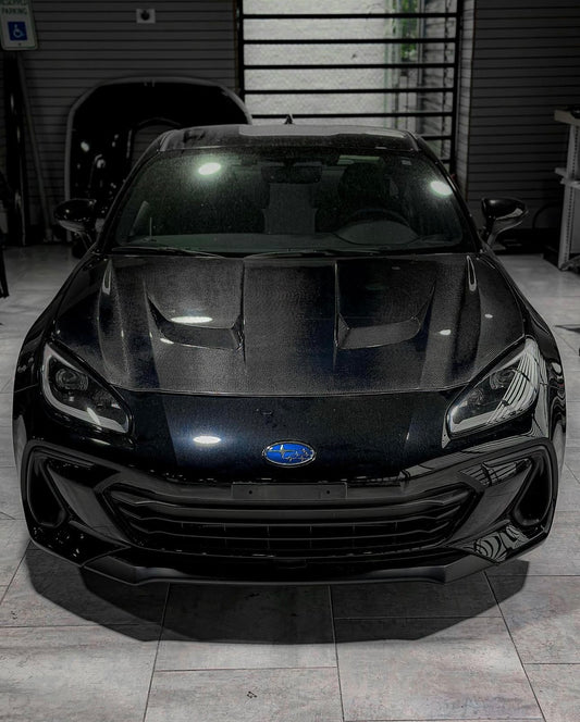 Toyota GR86 ZN8 2022 2023 2024 & Subaru BRZ ZD8 2022 2023 2024 with Aftermarket Parts - "SHINING" Hood Bonnet Carbon Fiber / FRP from Robot Craftsman