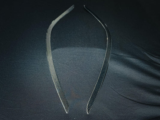 Tesla Model 3 Highland Long Range RWD 2024-ON with Aftermarket Parts - Front Intake Vents Trim Carbon Fiber from CMST Tuning