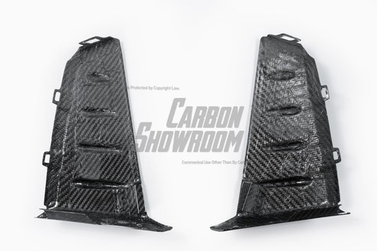 BMW X7 xDrive40i (With M-Package Bumper) M60i ALPINA XB7 LCI G07 2023-ON with Aftermarket Parts - Headlight Valance Trim Pre-preg Carbon Fiber from TAKD Carbon