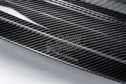 Porsche Cayenne / GTS (does not fit sport design package) 9Y0 9Y3 2018 2019 2020 2021 2022 2023 with Aftermarket Parts - Front Lip Pre-preg Carbon Fiber from TAKD Carbon