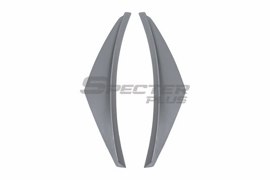 Alfa Romeo Giulia Quadrifoglio Sport Veloce Ti Sprint RWD AWD Lusso Base 2017-ON with Aftermarket Parts - Front Canards Carbon Fiber/FRP from SPECTER PLUS