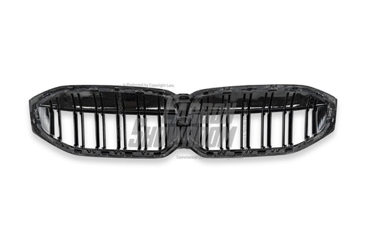 BMW 3 Series 330i M340i LCI G20 G21 2023-ON with Aftermarket Parts - Grill Pre-preg Carbon Fiber from TAKD Carbon