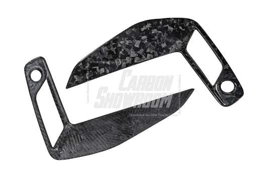 BMW 3 Series 330i (with M-package bumper, does not fit base model) M340i G20 LCI 2023 2024 with Aftermarket Parts - Front Bumper Upper Valences Pre-preg Carbon Fiber from TAKD Carbon