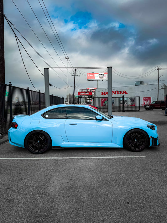BMW M2 / M2C G87 2023-ON with Aftermarket Parts - Side Skirts Pre-preg Carbon Fiber from Karbel Carbon