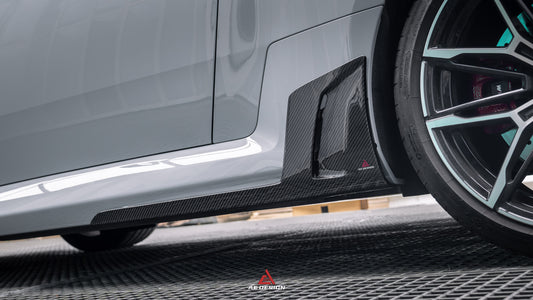 BMW M2 & M2C G87 2023 2024 with Aftermarket Parts - ART Style Side Skirts Carbon Fiber from ArmorExtend