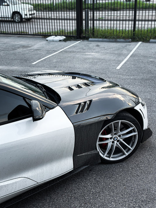 Aero Republic Carbon Fiber Front Fender Replacement EVS Style 2020 2021 2022 Toyota Supra A90 A91