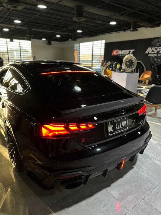 Karbel Dry Carbon Fiber Rear Spoiler Ver.1 For Audi Audi RS5 & S5 A5 S-Line & A5 B9 B9.5 2017-Early 2025 4 Door Sedan
