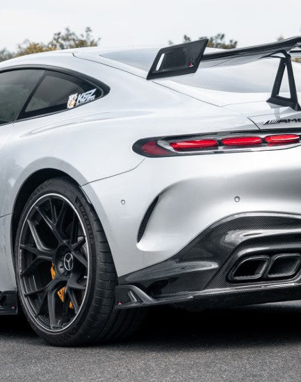 Mercedes Benz AMG GT63 SE Performance/Pro/Base GT55 C192 2025-ON with Aftermarket Parts - ART Rear Canards Dry Pre-preg Carbon Fiber from ArmorExtend