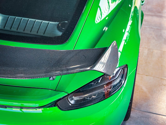 Future Design Carbon Fiber Rear Spoiler Wing for Porsche 718 Cayman / GT4