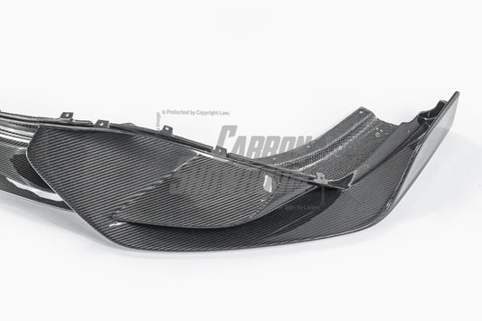 McLaren 720S 2018 2019 2020 2021 2022 2023 with Aftermarket Parts - 765LT Front Bumper & Lip Conversion Kit Pre-preg Carbon Fiber / FRP from Aero Republic