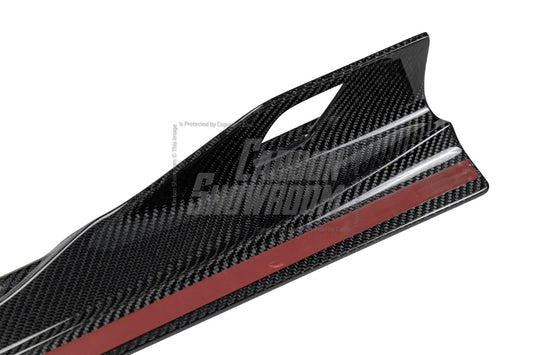 BMW X5 M60i xDrive50e x/sDrive40i G05 (Fits Both Pre-LCI & LCI) 2020-ON & X5M X5MC F95 (Fits Both Pre-LCI & LCI) 2020-ON & X6 M60I xDrive40i G06 (Fits Pre-LCI & LCI) 2020-ON & X6M X6MC F96 (Fits Pre-LCI & LCI) 2020-ON with Aftermarket Parts - AE V2 Side Skirts Pre-preg Pre-preg Carbon Fiber from Armorextend