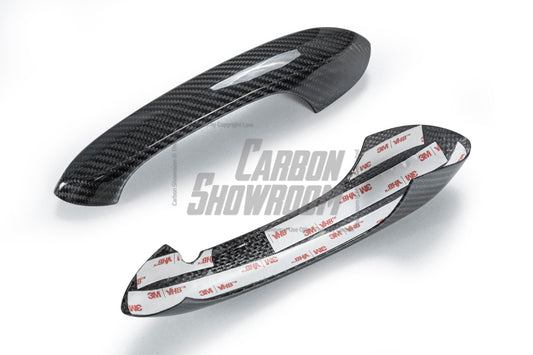 BMW X5 M60i M50i x/s Drive 40i 50e G05 Pre-LCI & LCI 2019-ON with Aftermarket Parts - Door Handel Trim Cover Dry Pre-preg Carbon Fiber from TAKD Carbon