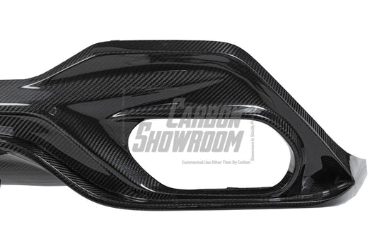 BMW 8 Series 840i (With M-Package Bumper) M850i G16 2018 2019 2020 2021 2022 2023 2024 with Aftermarket Parts - V3 Style Rear Diffuser Pre-preg Carbon Fiber from TAKD Carbon