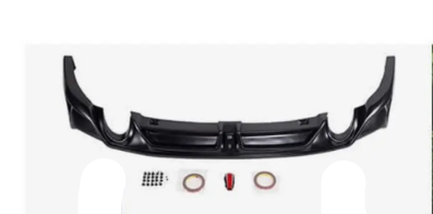 Mazda3 4th Gen BP 2019 2020 2021 2022 2023 2024 with Aftermarket Parts - Rear Diffuser & Canards PP from Yofer USA