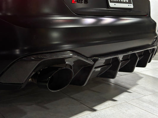 Future Design Carbon Fiber REAR DIFFUSER & REAR CANARDS - "Blaze kit" for Audi RS5 B9 2017-2019 - Performance SpeedShop