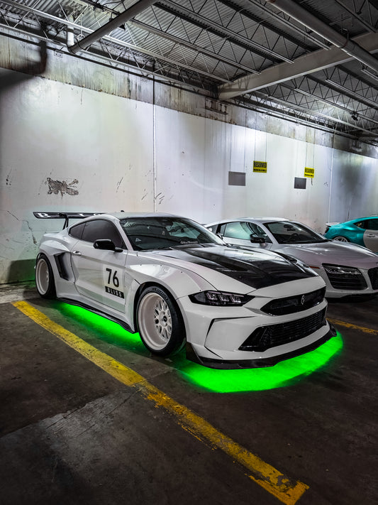 Robot Craftsman DUSK Front Bumper for Ford Mustang Ecoboost V6 GT Mach1 Bullitt S550.2 2018-2023 Carbon Fiber/FRP