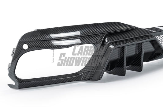 X7 xDrive40i(With M-Package Bumper) xDrive50i M50i M60i G07 2019-ON with Aftermarket Parts - Rear Diffuser & Canards Pre-preg Carbon Fiber from TAKD Carbon