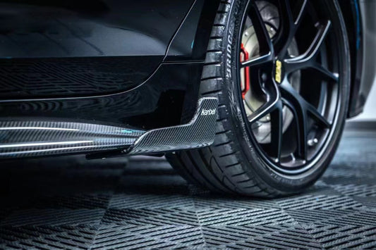 Audi S5 A5 B9.5 2020 2021 2022 2023 2024 Early 2025 With Aftermarket Parts - Side Skirts Extensions Dry Pre-preg Carbon Fiber from Karbel Carbon