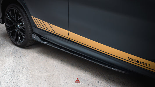 ArmorExtend AE Design Side Skirts for BMW X5 X5M/C X6 X6M/C F95 F96 G05 G06 Pre-preg Carbon Fiber
