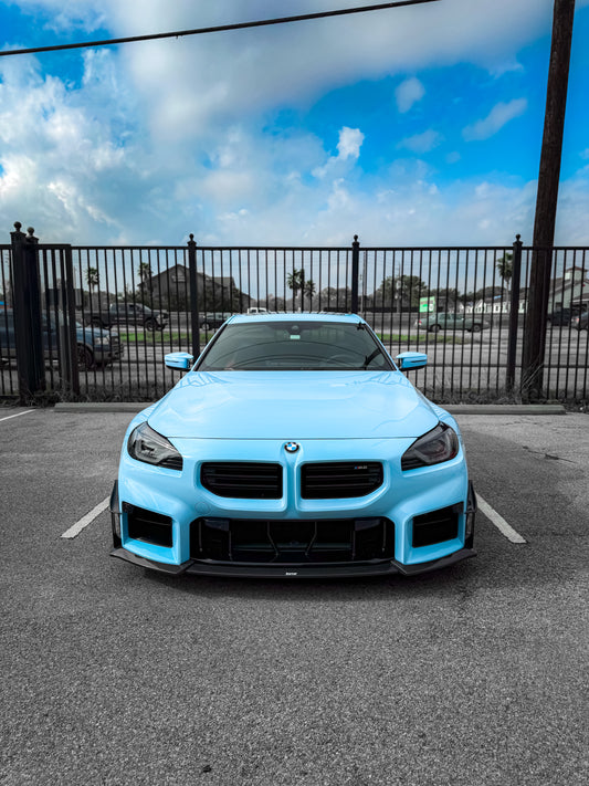 BMW M2 / M2C G87 2023-ON with Aftermarket Parts - Front Lip Pre-preg Carbon Fiber from Karbel Carbon