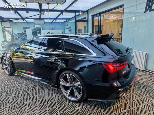 Audi RS6 C8 2020-ON & RS7 C8 2020-ON With Aftermarket Parts - Side Skirts Pre-preg Carbon Fiber from Karbel Carbon