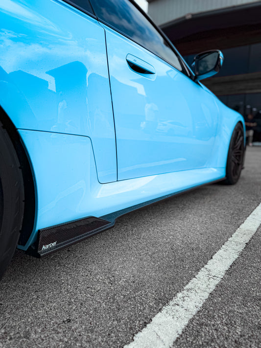 BMW M2 / M2C G87 2023-ON with Aftermarket Parts - Side Skirts Pre-preg Carbon Fiber from Karbel Carbon