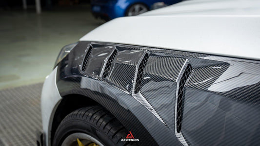 BMW M2 & M2C G87 2023 2024 with Aftermarket Parts - AE Style Front Fenders Carbon Fiber from ArmorExtend