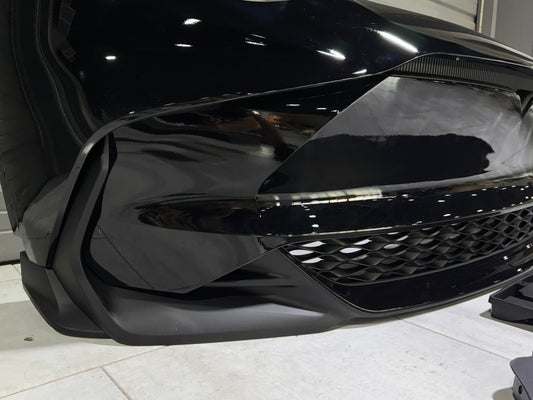 Tesla Model Y / Performance 2021-ON with Aftermarket Parts - Loong Flames Max Front Bumper PP from Yofer USA