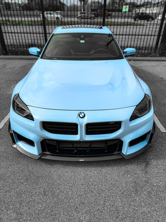 BMW M2 / M2C G87 2023-ON with Aftermarket Parts - Front Lip Pre-preg Carbon Fiber from Karbel Carbon